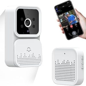 2023 Smart Video Doorbell Camera Doorbell Wireless with Chime Night Vision Cloud Storage for Home Apartment Office Room