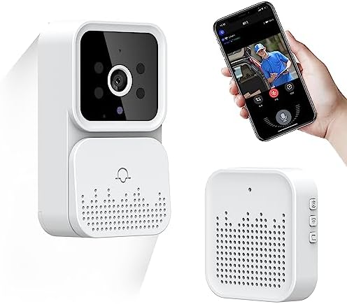 2023 Smart Video Doorbell Camera Doorbell Wireless with Chime Night Vision Cloud Storage for Home Apartment Office Room