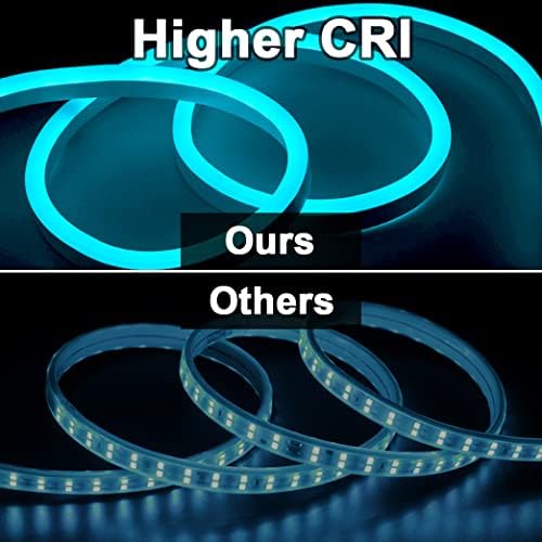 BRIMETI Led Neon Rope Lights, 65ft/20M RGB Neon Led Strip Lights 110-120V Flexible Cuttable Waterproof IP65 Control with App, Music Sync for Indoor Outdoor, with Power Adapter and Remote Control - Image 5