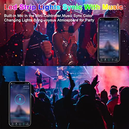 BRIMETI Led Neon Rope Lights, 65ft/20M RGB Neon Led Strip Lights 110-120V Flexible Cuttable Waterproof IP65 Control with App, Music Sync for Indoor Outdoor, with Power Adapter and Remote Control - Image 7