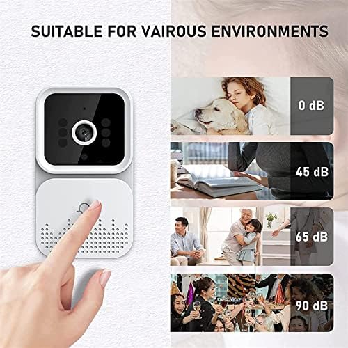 Smart Video Doorbell Wireless with Chime Night Vision, Cloud Storage, for Home Apartment Office Room - Image 3