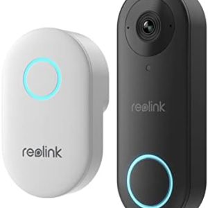 REOLINK Doorbell WiFi Camera – Wired 5MP Outdoor Video Doorbell, 5G WiFi Security Camera System, Smart Detection Local Storage No Subscription, Front Door Camera Home Security, Customized Chime Ring